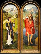 Hans Memling Sant Esteve i Sant Cristofor painting